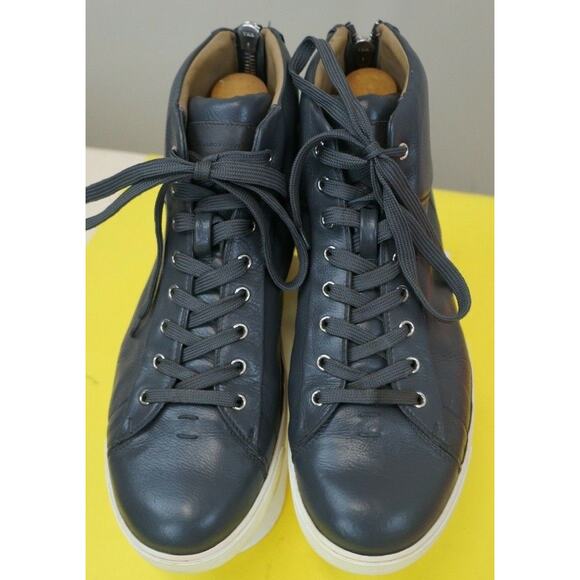 Gianvito Rossi Milano Men\'s Gray zipper in rear, High-Top Sneaker Size 12 main image 8